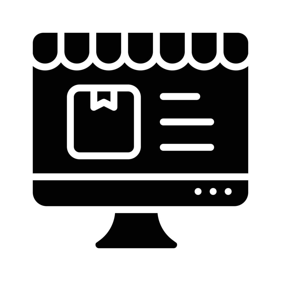 Check this beautifully designed icon of online shopping in trendy style vector
