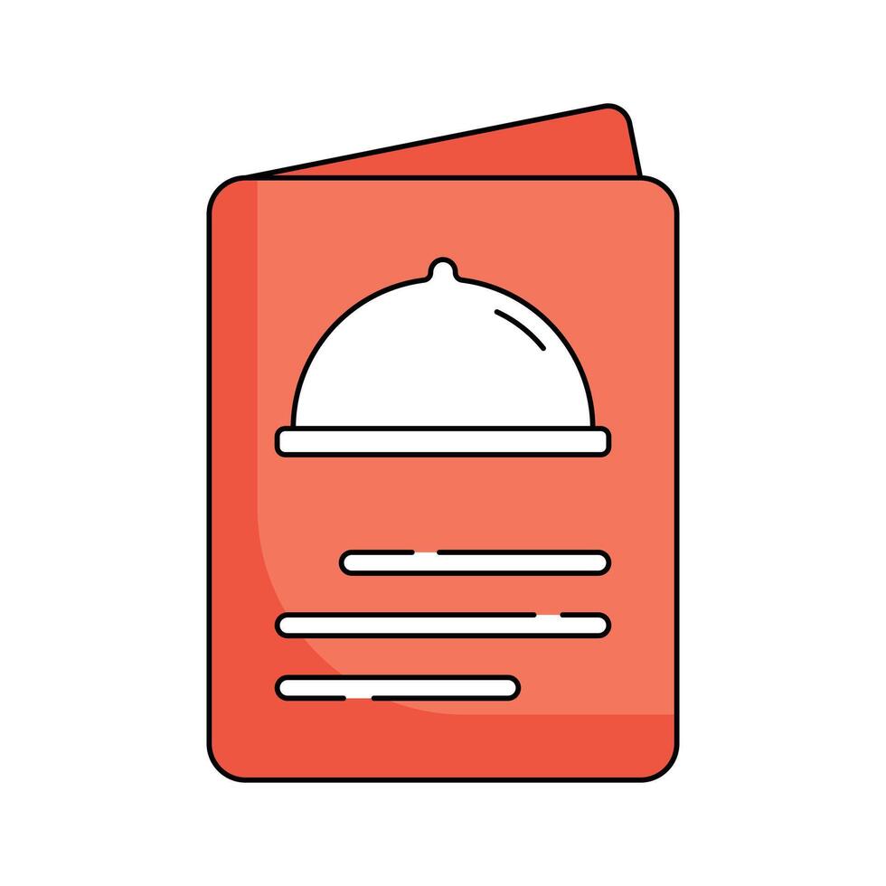 Food menu, menu card design in trendy style vector