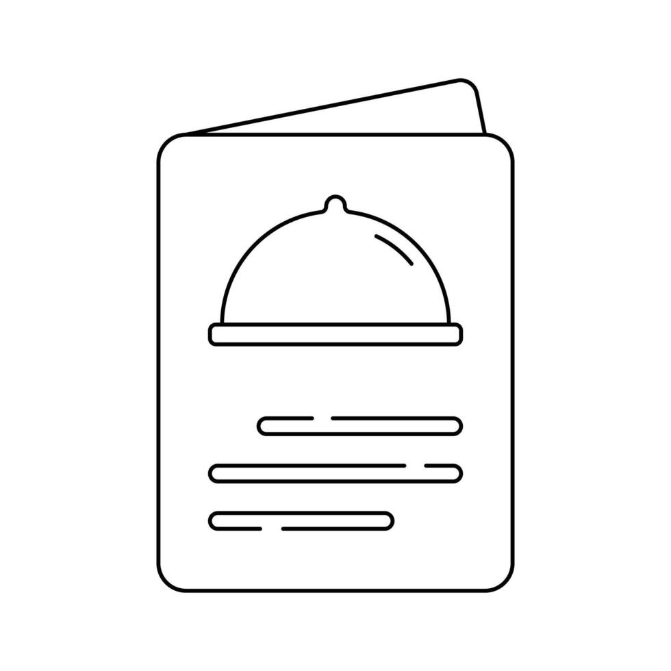 Food menu, menu card design in trendy style vector