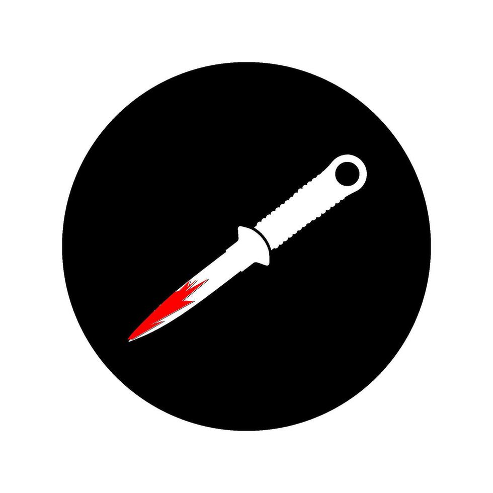 Blood dripping dagger vector