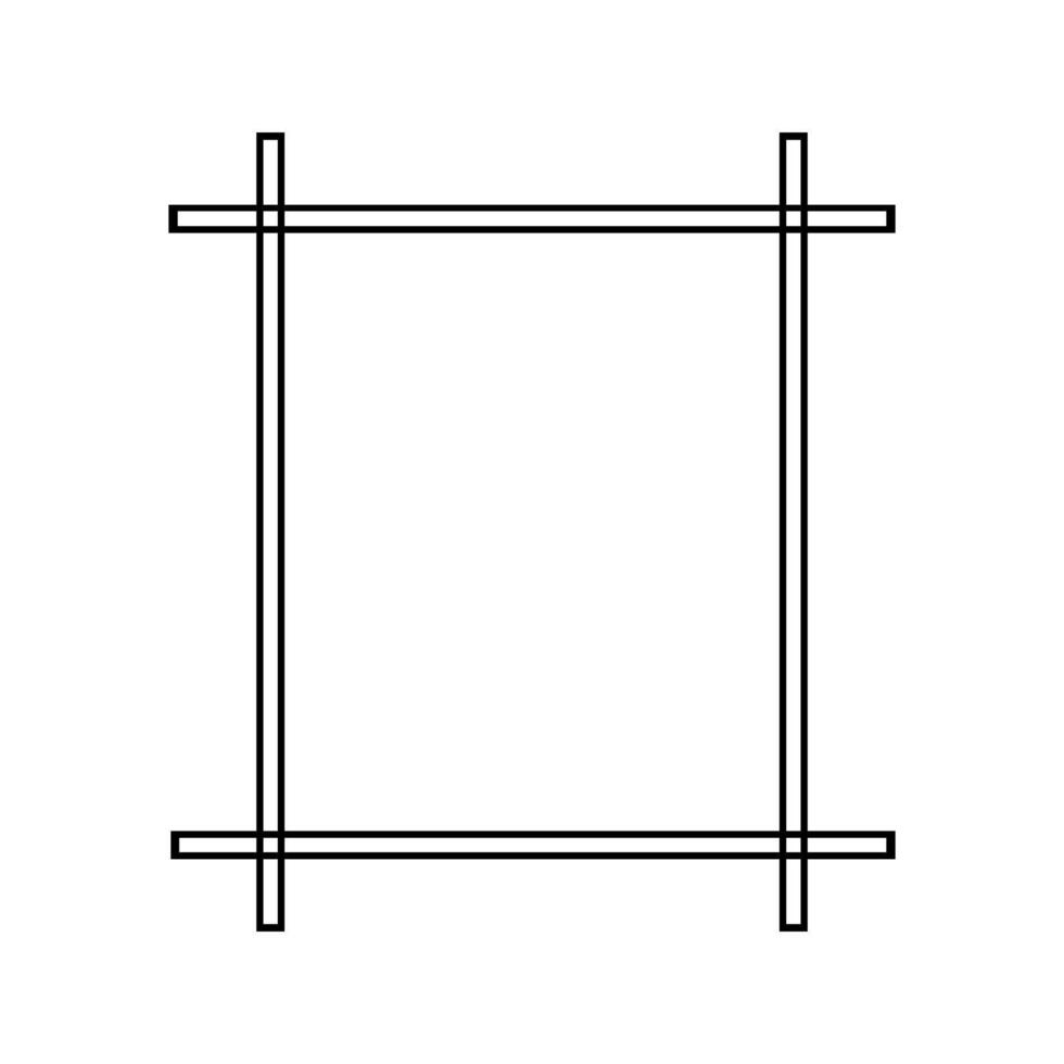 classic nuanced frame trim icon vector