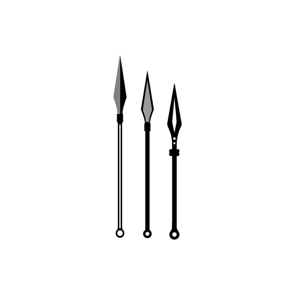 Simple spear icon vector
