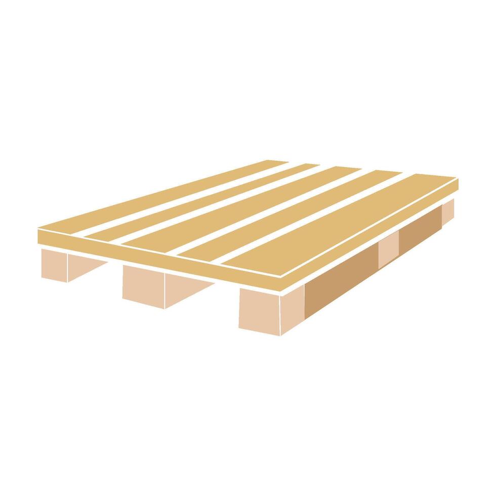 Simple wooden pallet icon design vector