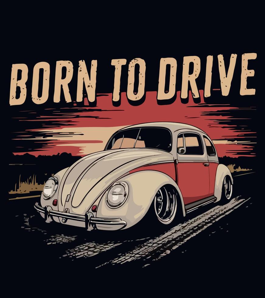 born to drive vector