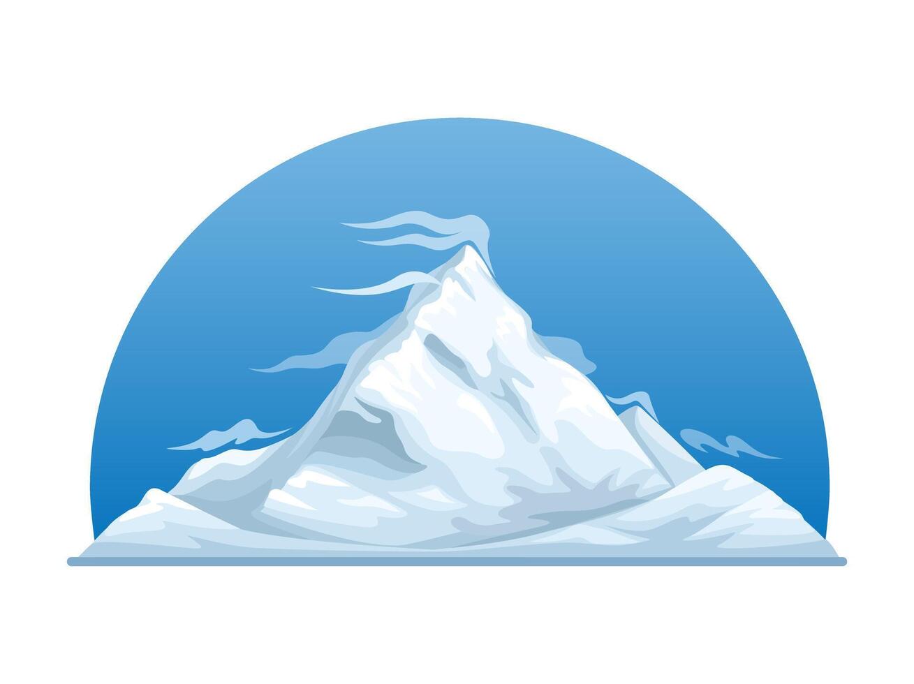 Mount Everest Mascot Illustration vector