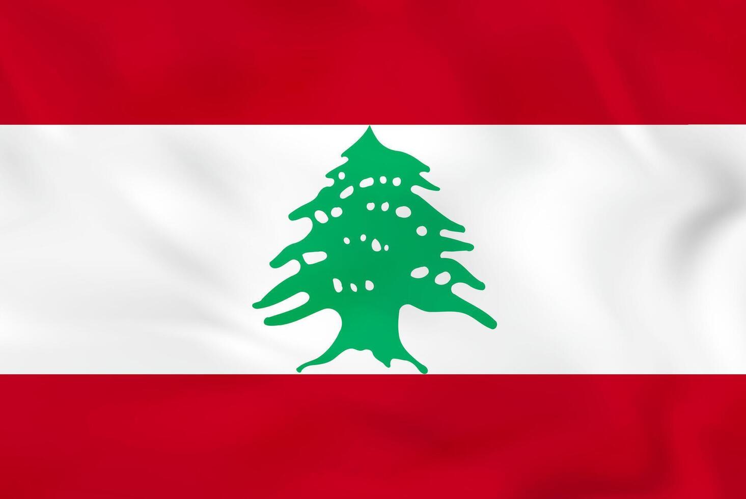 Lebanon waving flag. Lebanon national flag background texture. vector