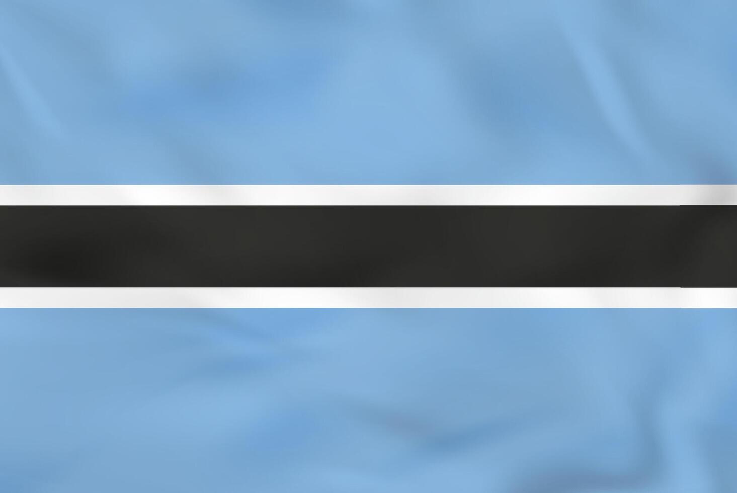 Botswana waving flag. Botswana national flag background texture. vector