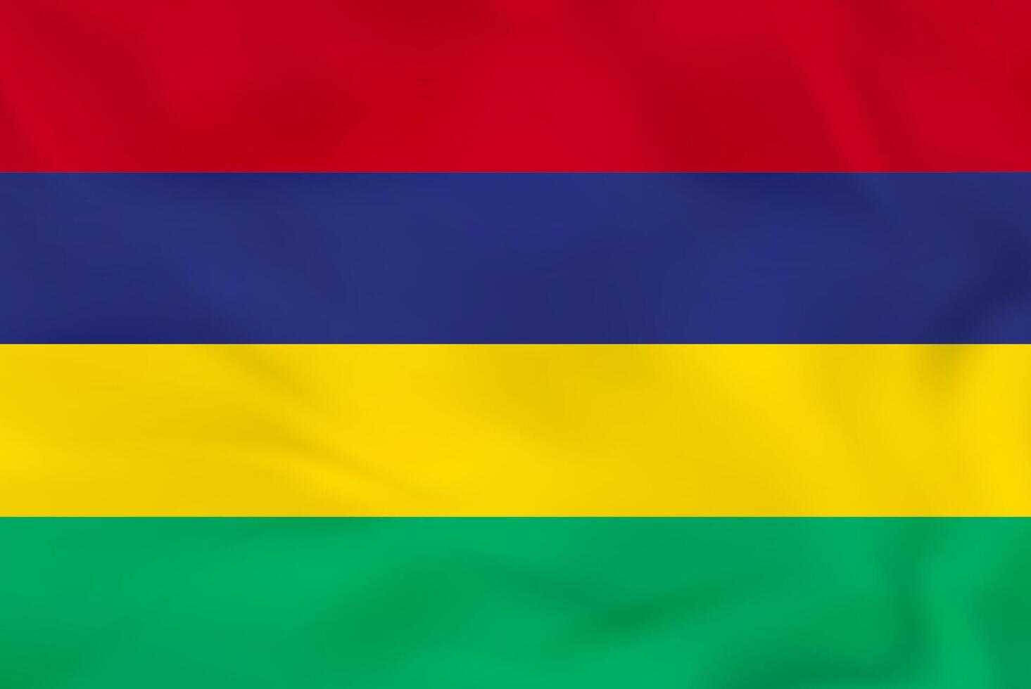Mauritius waving flag. Mauritius national flag background texture. vector