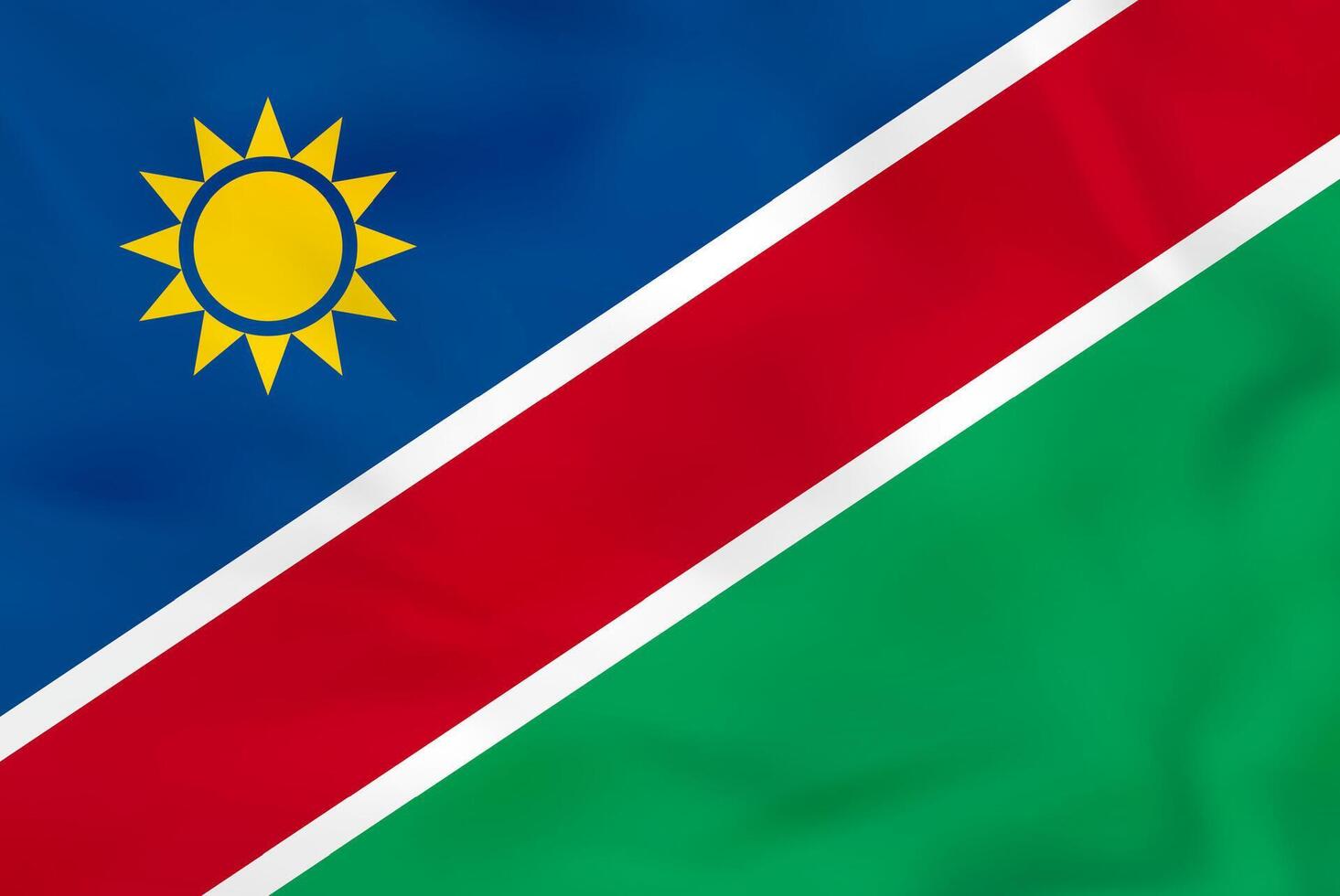 Namibia waving flag. Namibia national flag background texture. vector