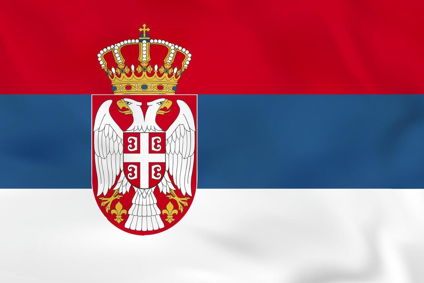 Serbia waving flag. Serbia national flag background texture. vector