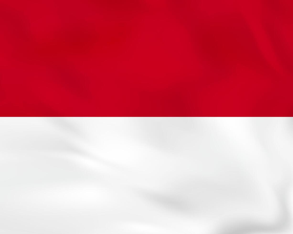 Monaco waving flag. Monaco national flag background texture. vector