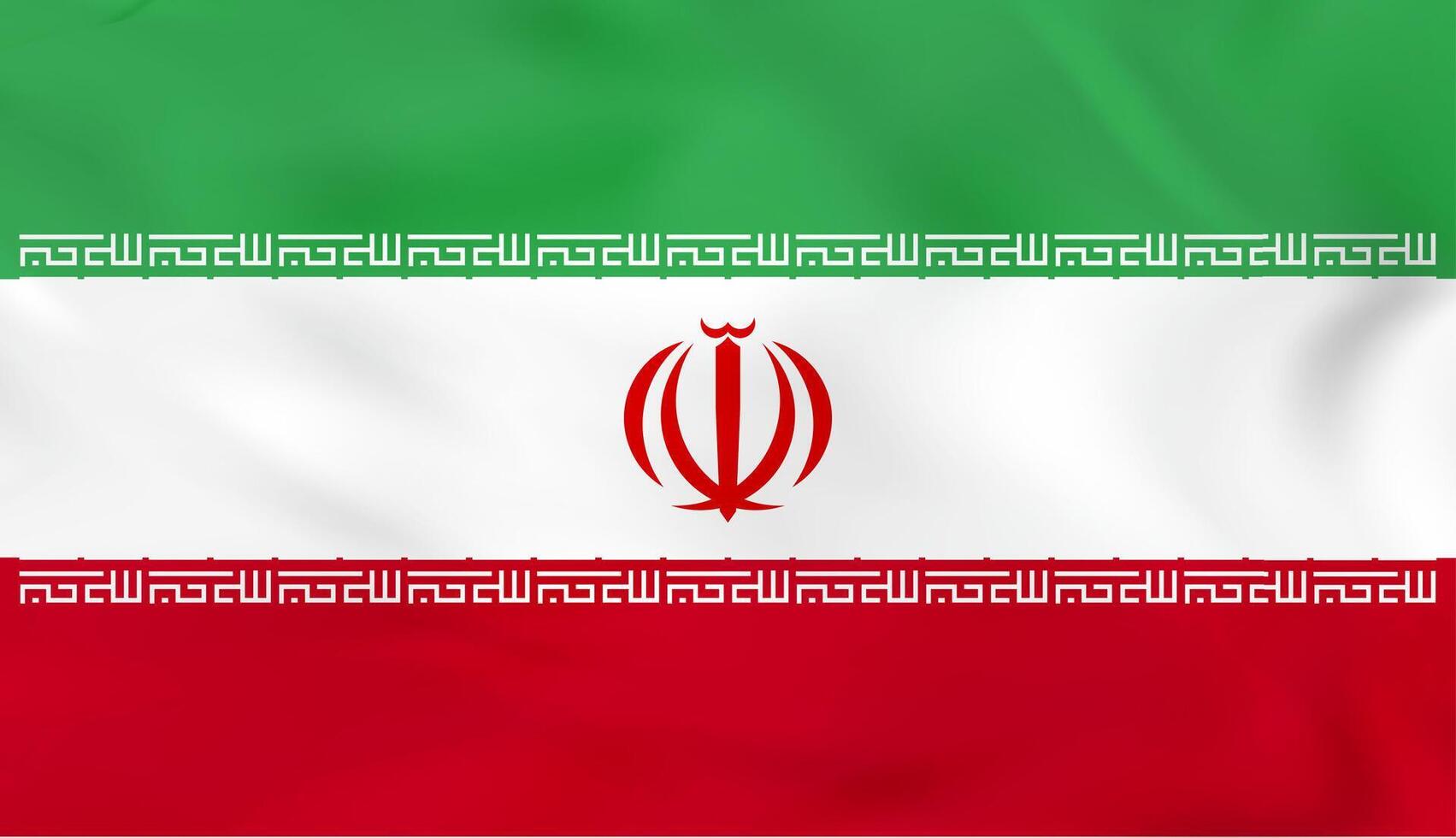Iran waving flag. illustration. vector