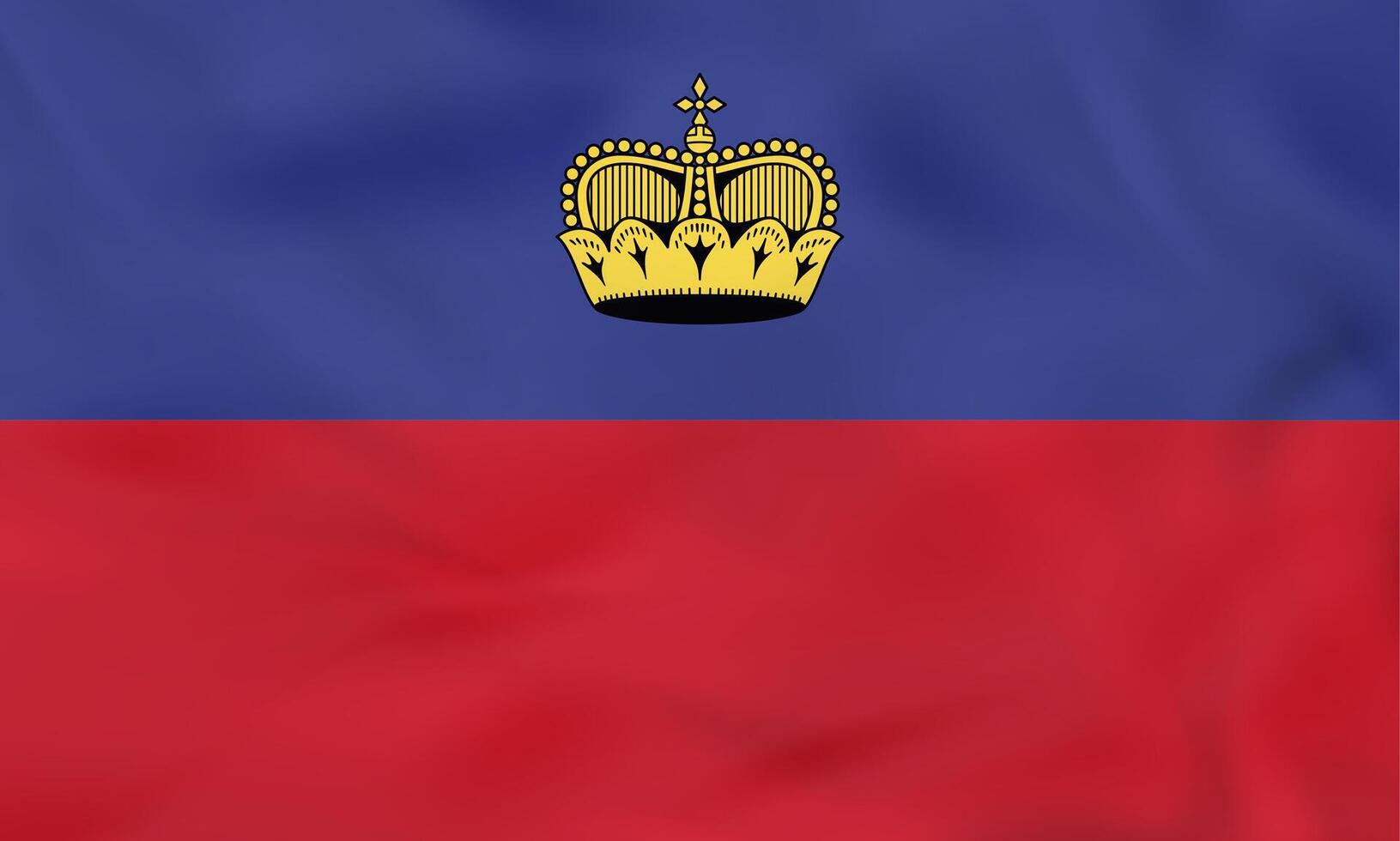 Liechtenstein waving flag. Liechtenstein national flag background texture. vector