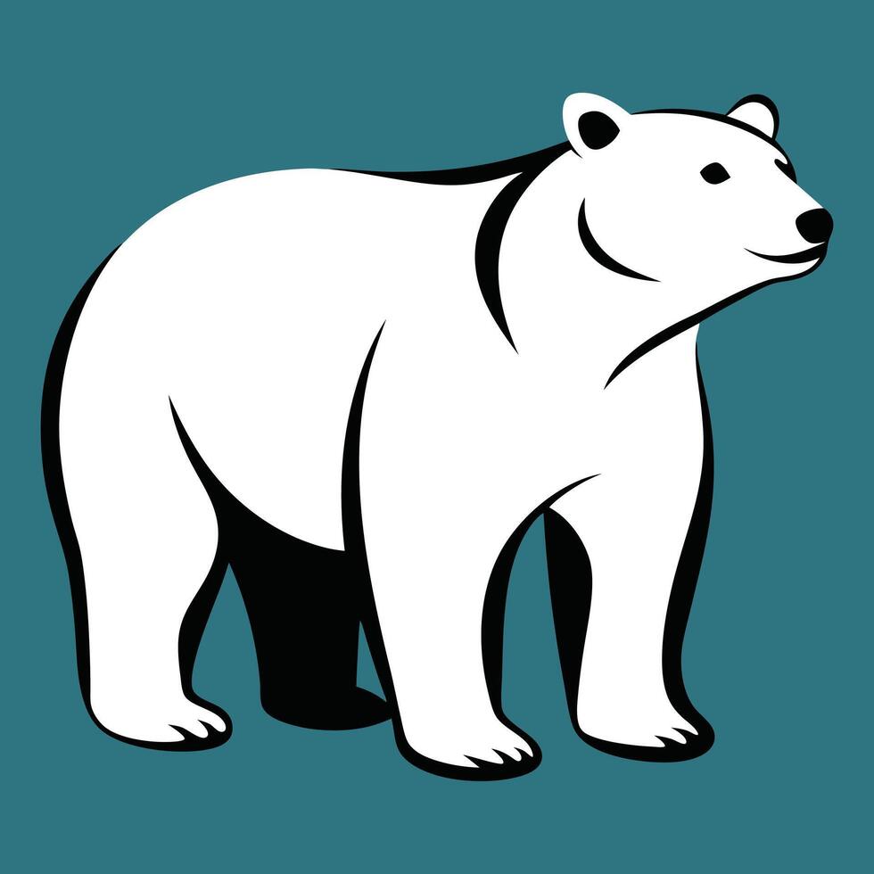 Add a touch of cuteness with this bear graphic illustration great for fun and whimsical designs vector
