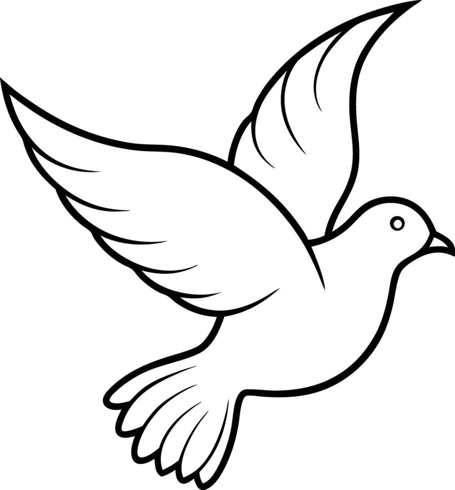dove of peace illustration vector