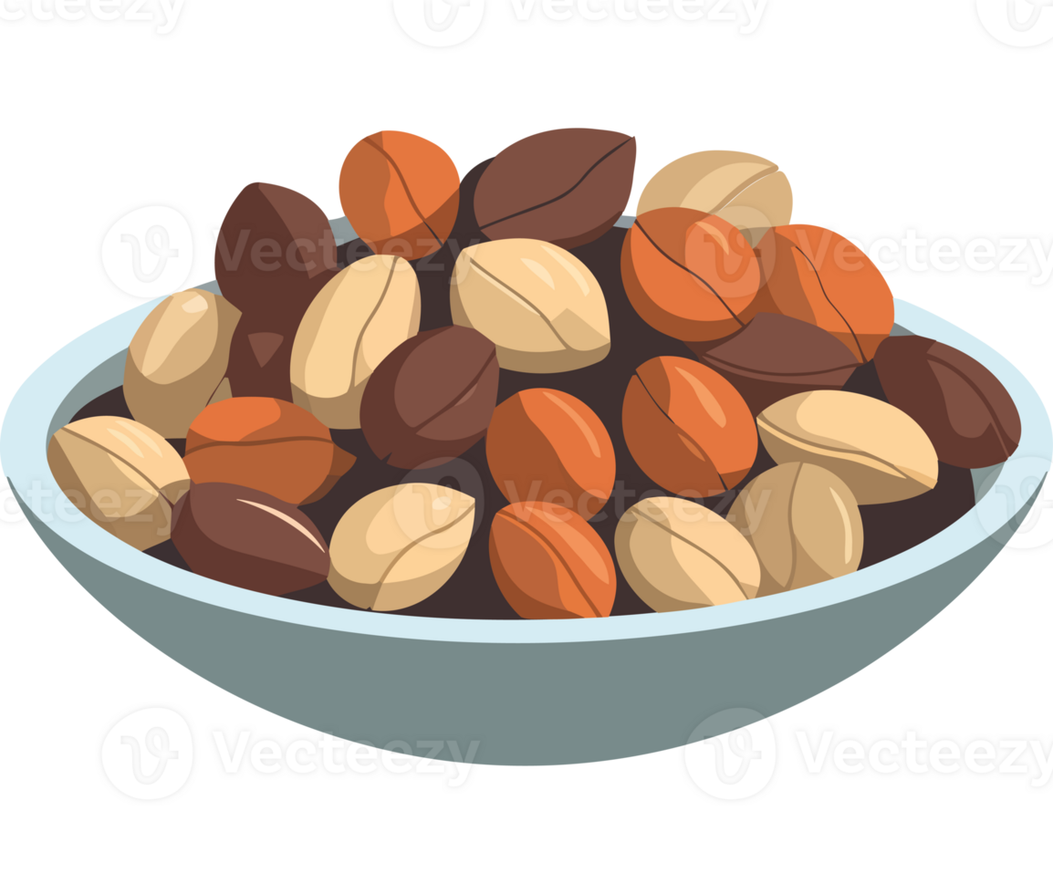 Nuts in a bowl png