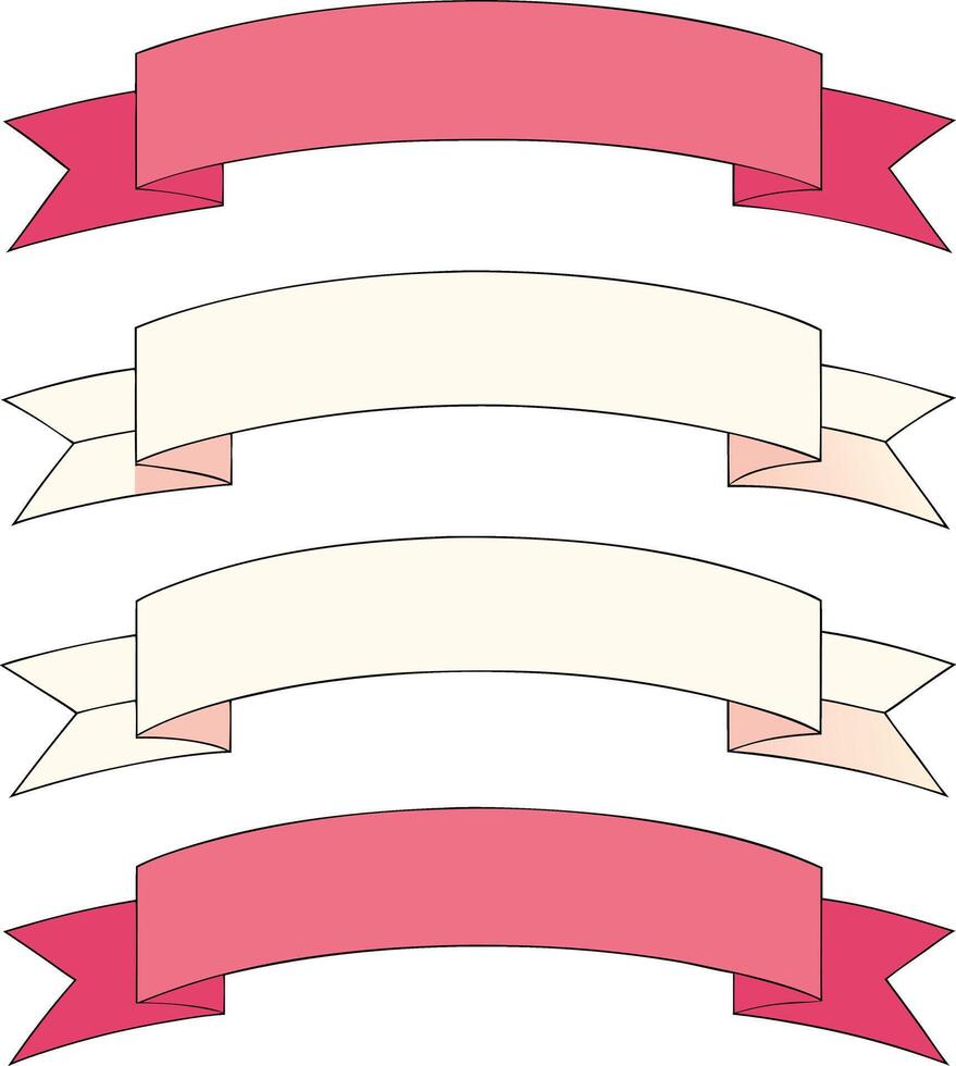 Abstract ribbon graphics illustration combining geometric shapes and fluid movements for a contemporary look vector