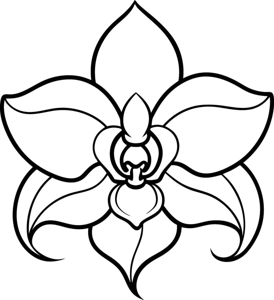 A fun and engaging hand-drawn floral illustration coloring book for children to enjoy hours of creative coloring vector