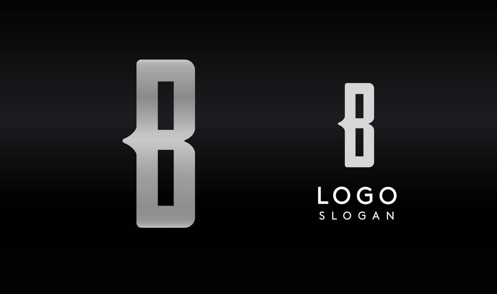 Stylized letter B with sharp, abstract cuts like bullet passing trail through letter for modern sleek logo design, creative agencies branding, tech startup, corporate identity. illustration. vector
