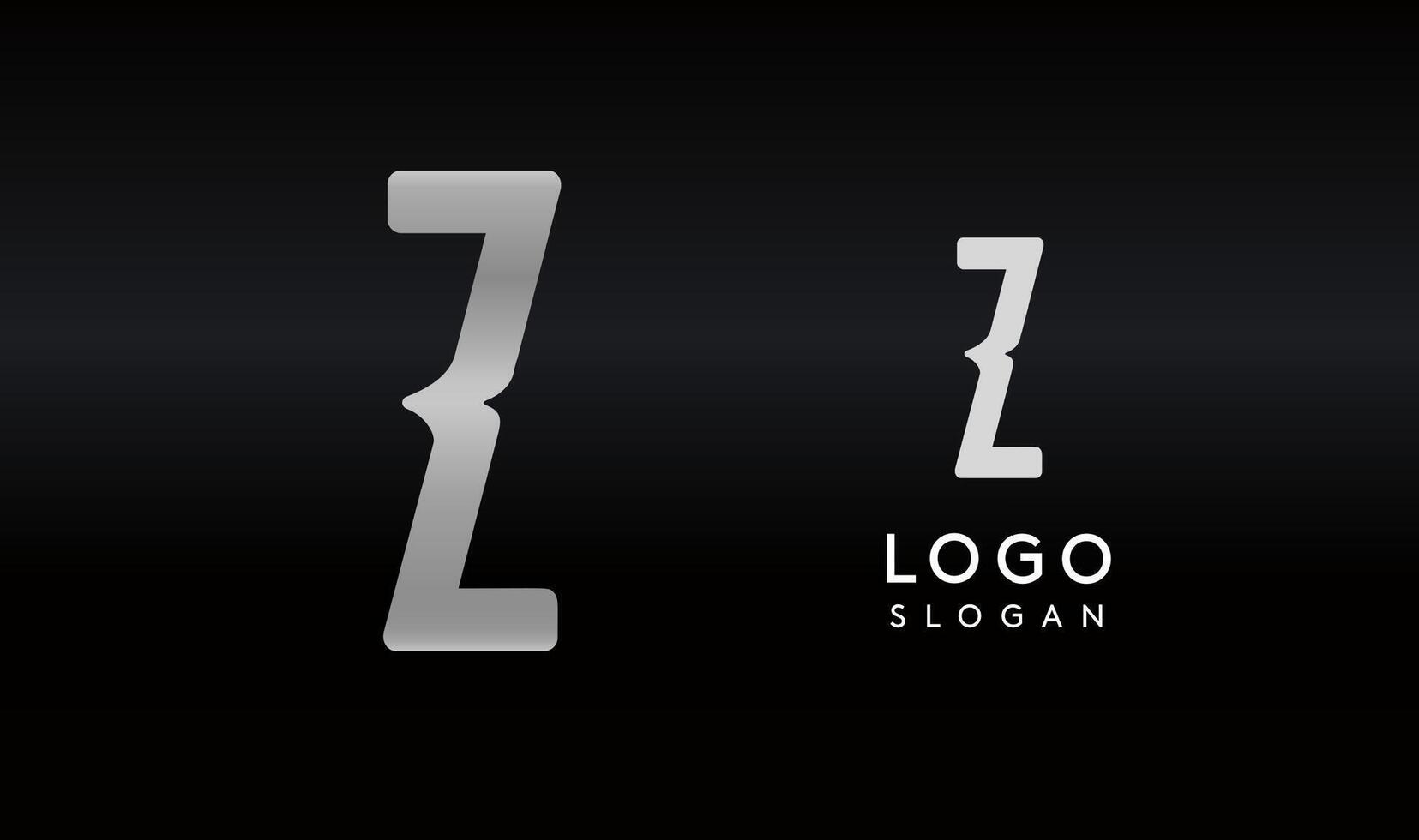 Stylized letter Z with sharp, abstract cuts like bullet passing trail through letter for modern sleek logo design, creative agencies branding, tech startup, corporate identity. illustration. vector