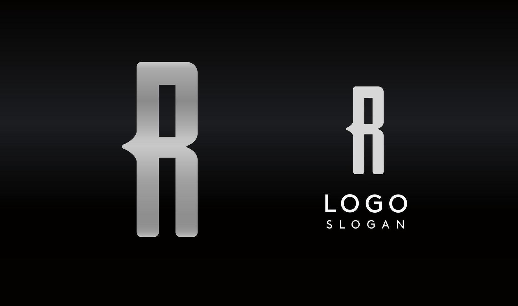 Stylized letter R with sharp, abstract cuts like bullet passing trail through letter for modern sleek logo design, creative agencies branding, tech startup, corporate identity. illustration. vector