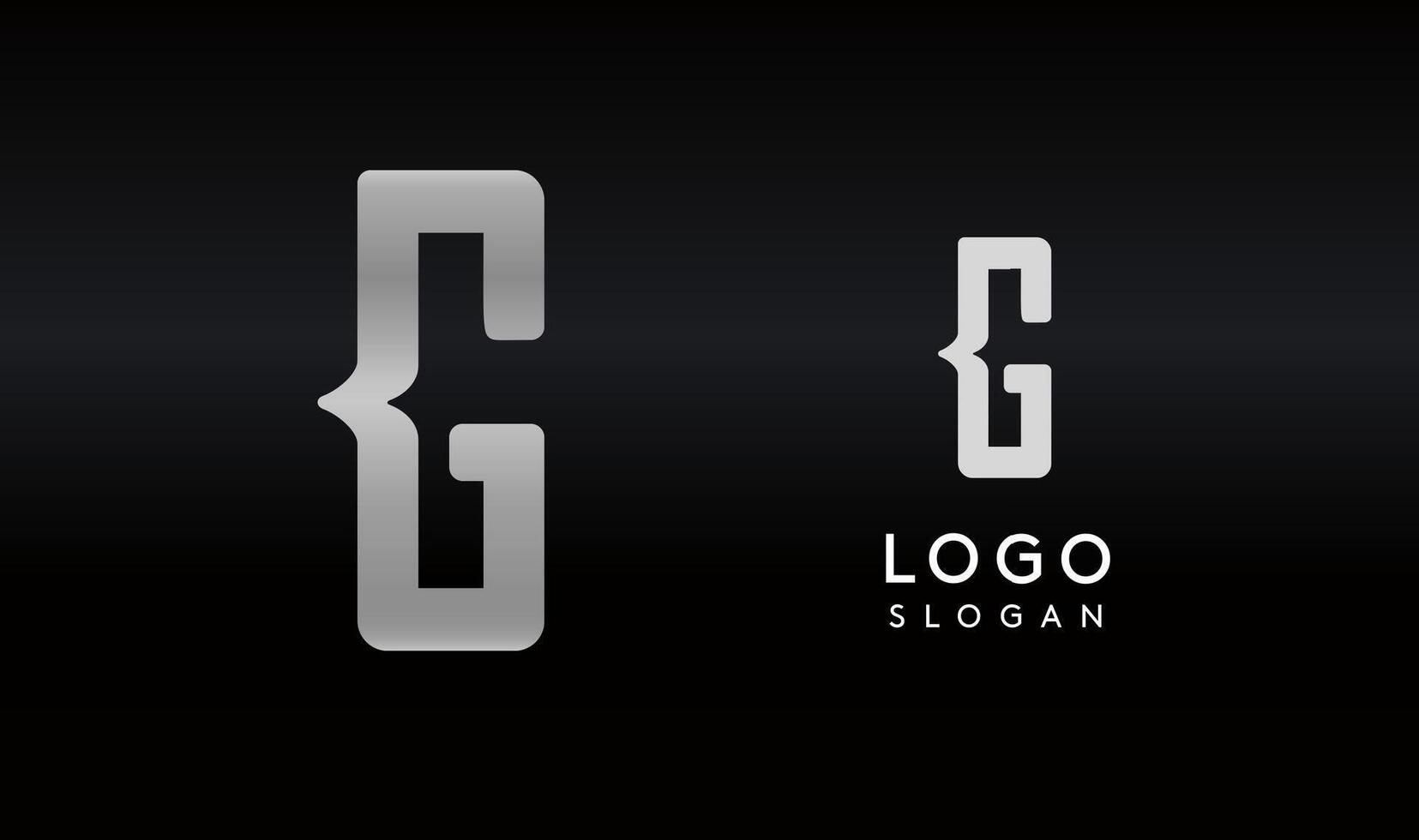 Stylized letter G with sharp, abstract cuts like bullet passing trail through letter for modern sleek logo design, creative agencies branding, tech startup, corporate identity. illustration. vector