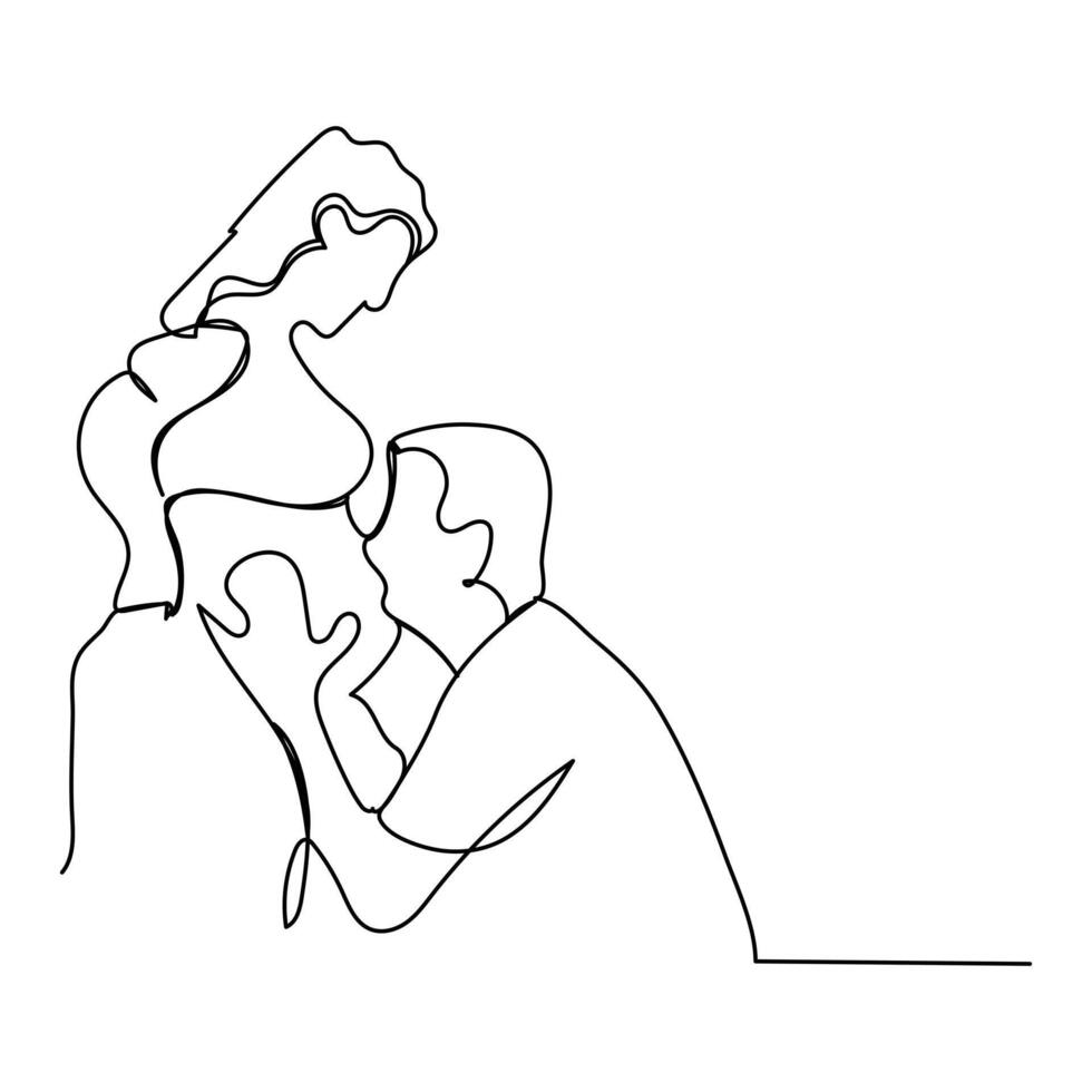father and mother family time vector