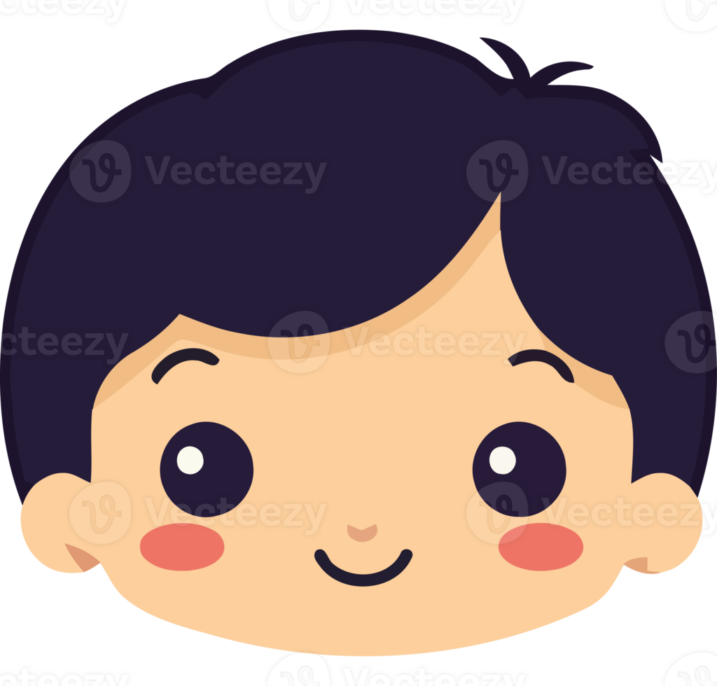 A boy's face with a smile png