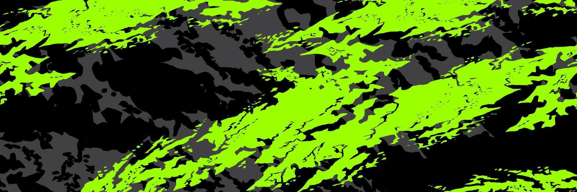 Abstract vivid vibrant green design. Graphic abstract stripe racing background kit designs for wrap vehicle, race car, rally, adventure and livery vector