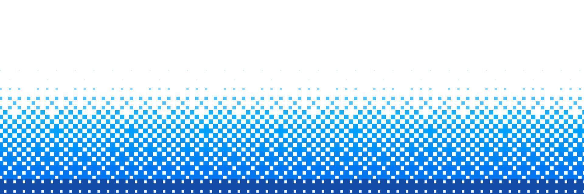 Blue and white pixel pattern. Pixelated 8 bit background. mosaic square shape vector