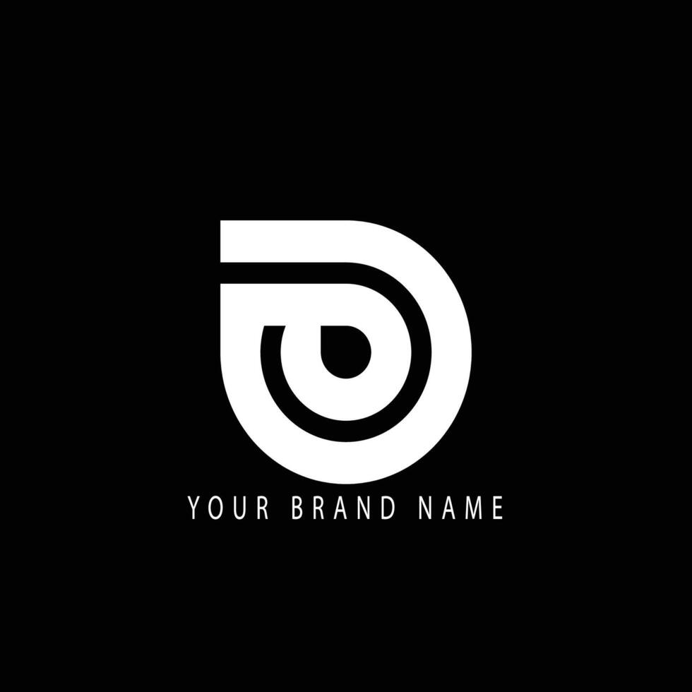 Simple monogram Logo design vector