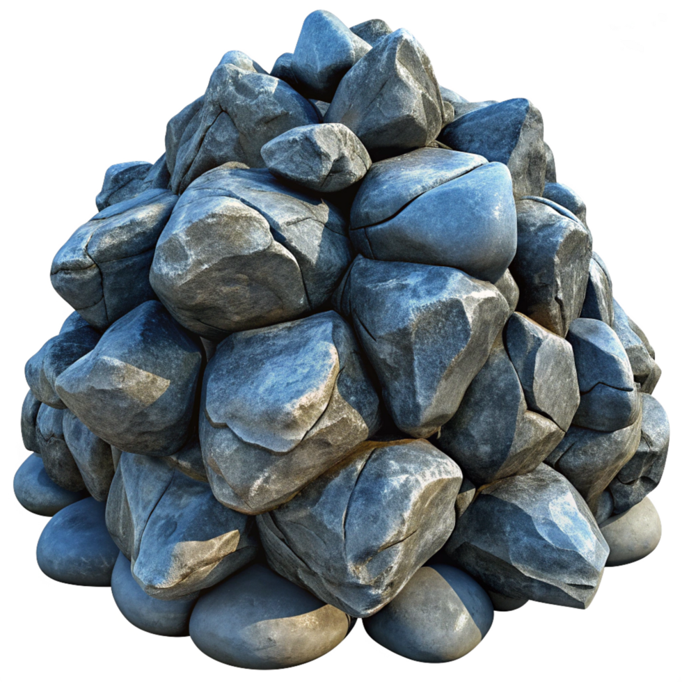 Earthy Pile of Rocks 3d Render png