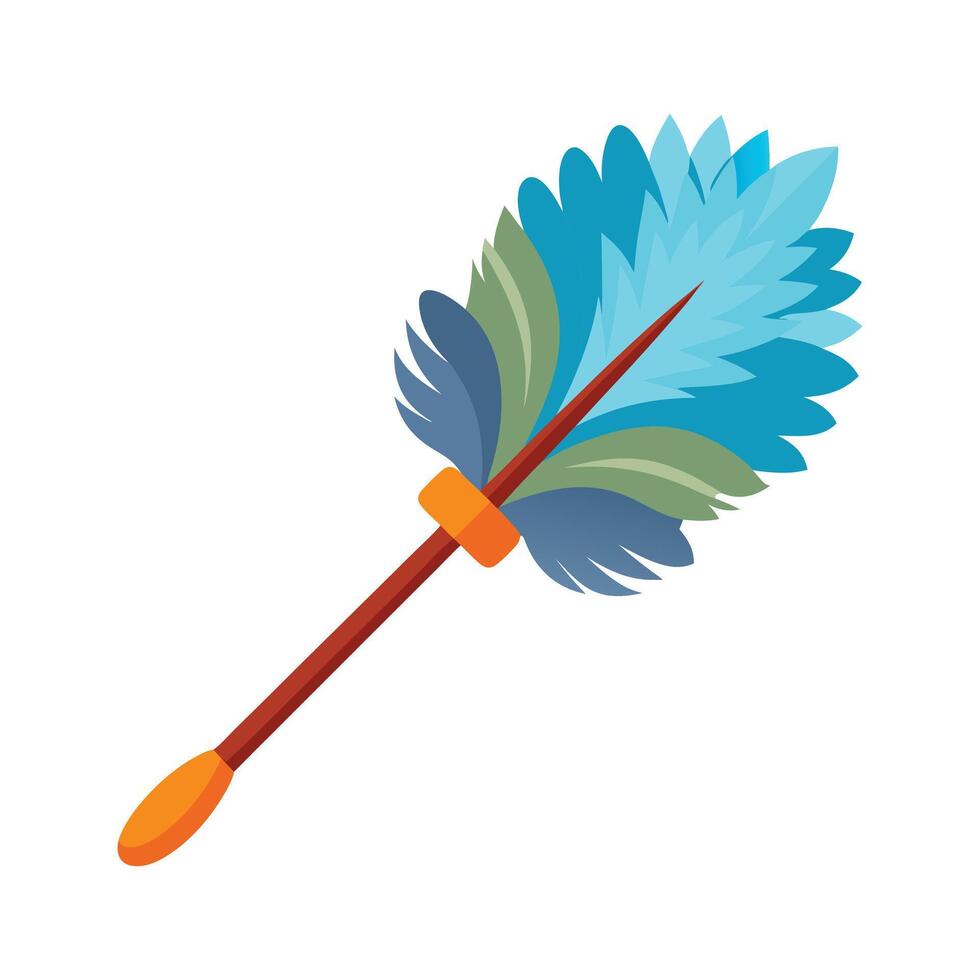 feather duster illustration vector