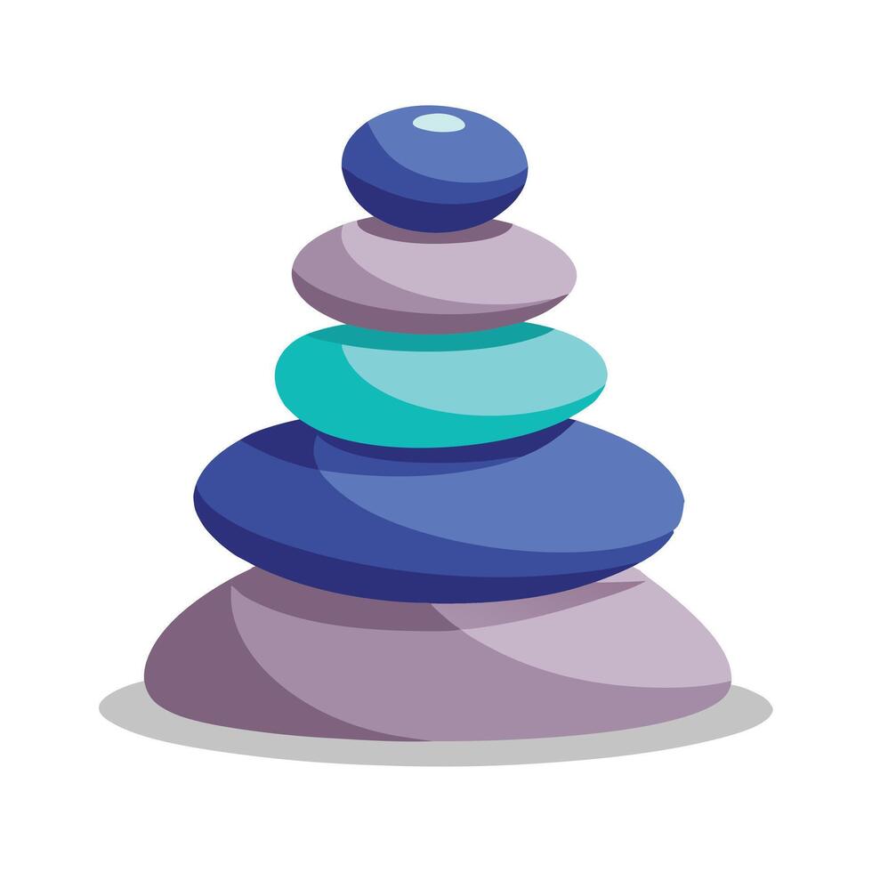 spa stacked stones illustration vector