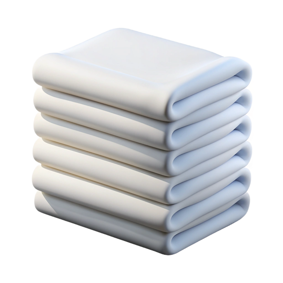 Towels Arranged with Care 3d png