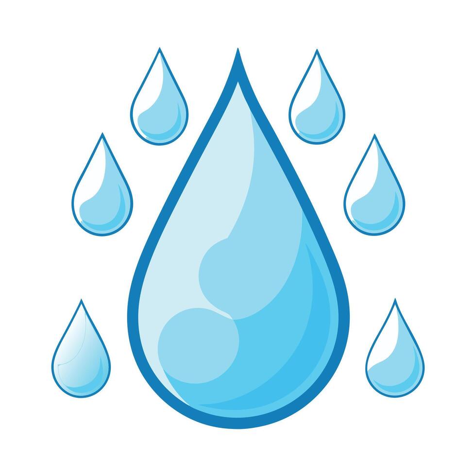 sweat droplets water illustration vector