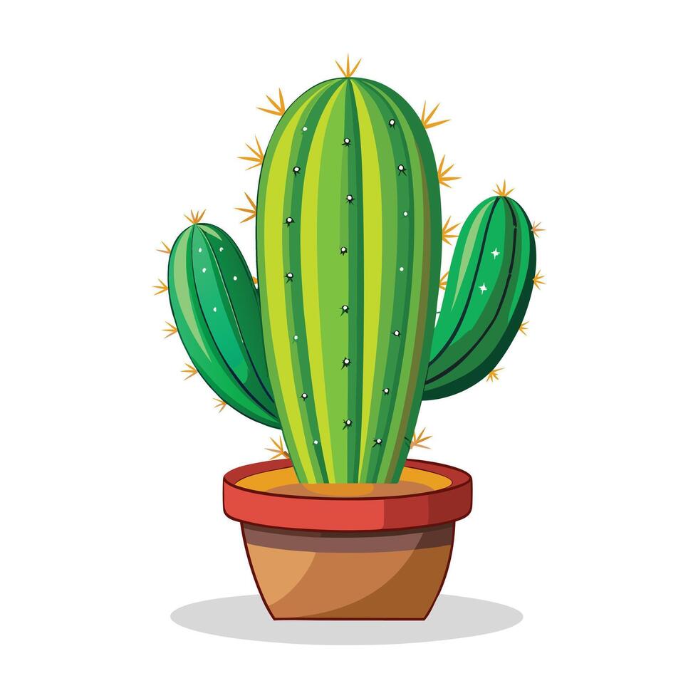 cactus plant illustration vector