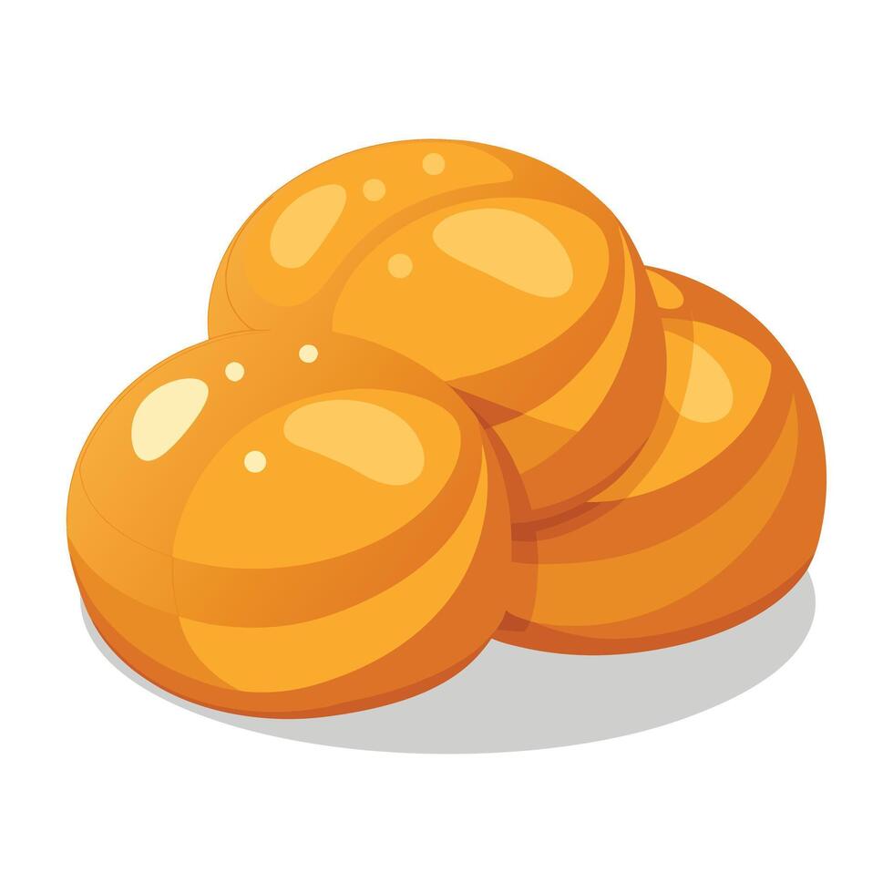sweet buns illustration vector