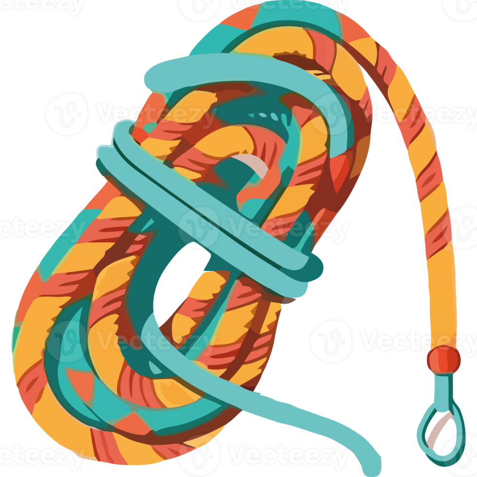 A rope with a colorful design png