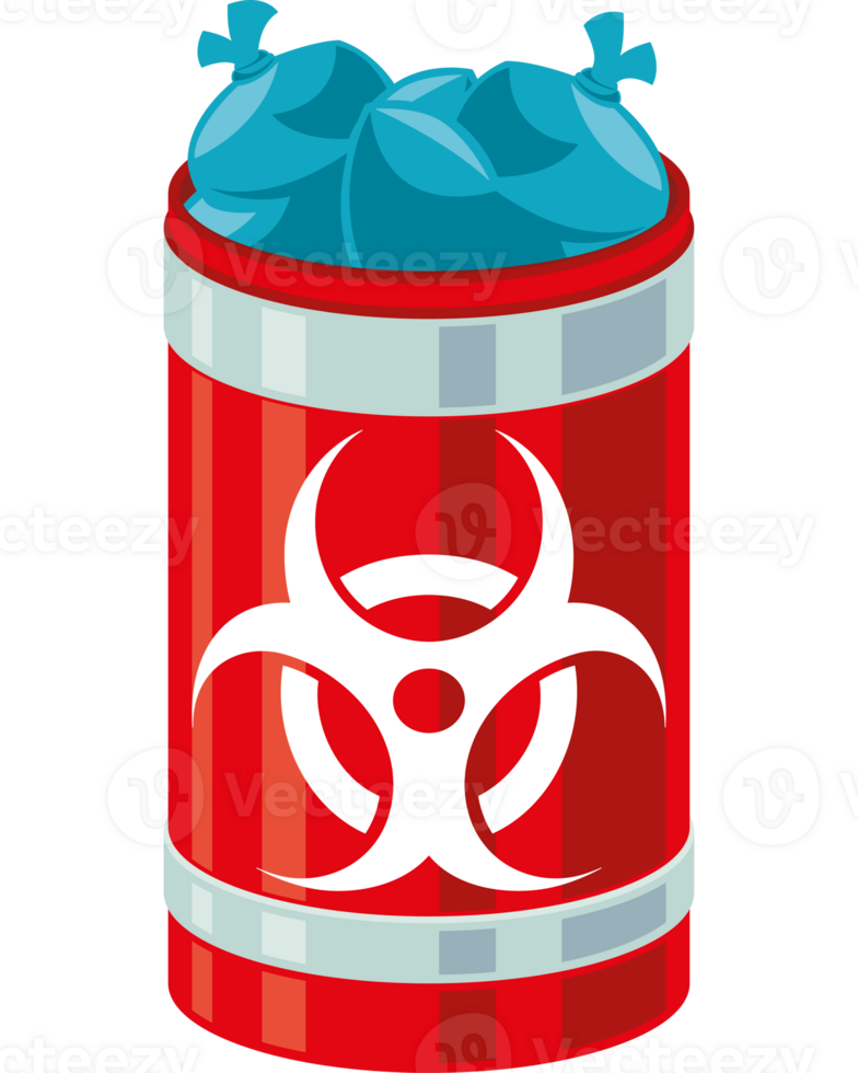 A can with biohazard symbol on it png