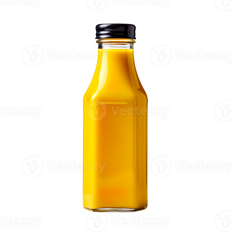 A yellow mustard bottle isolated on transparent background png