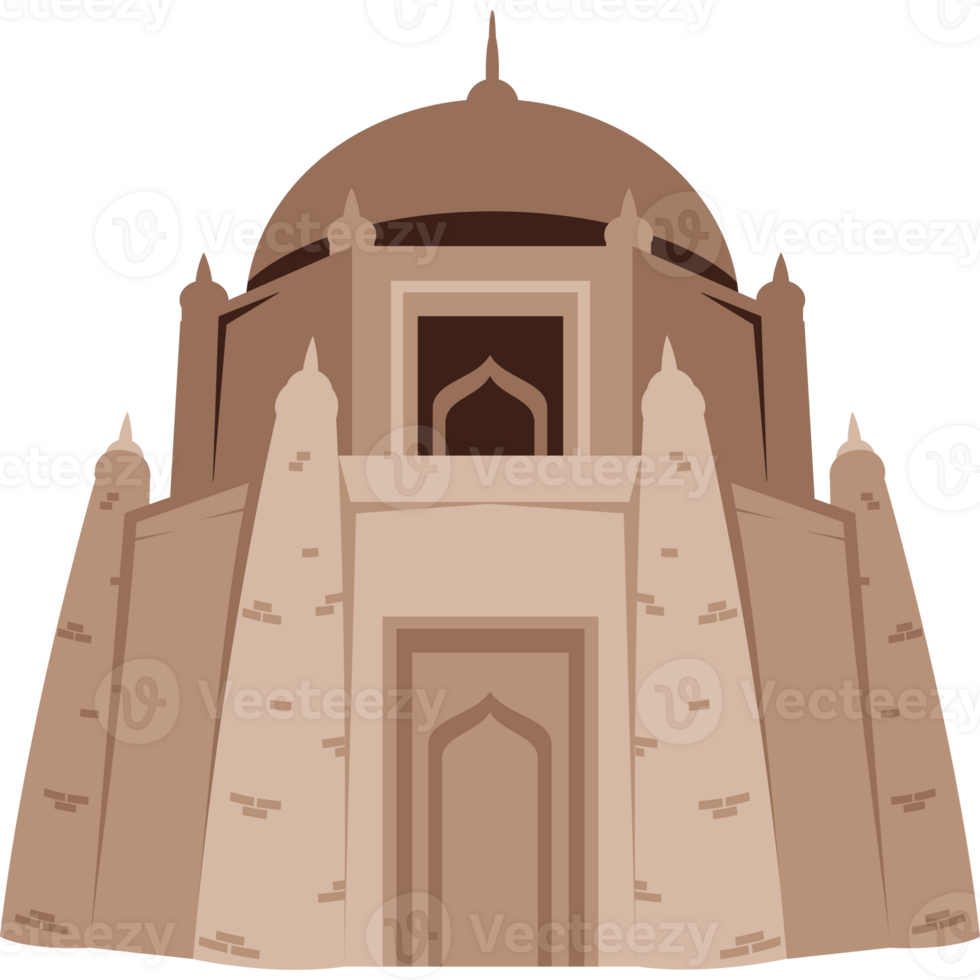 A brown building with a dome on top png