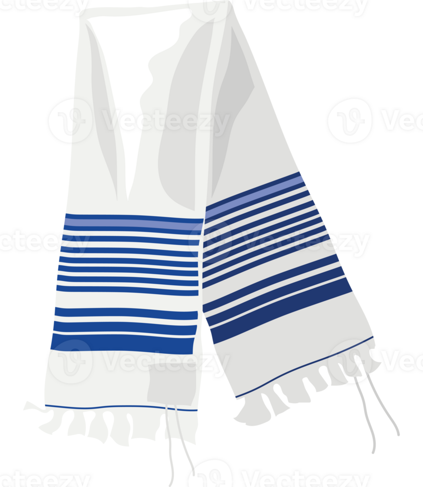 A white and blue striped towel png