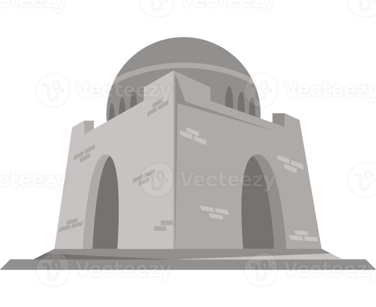 A gray stone building with a dome on top png