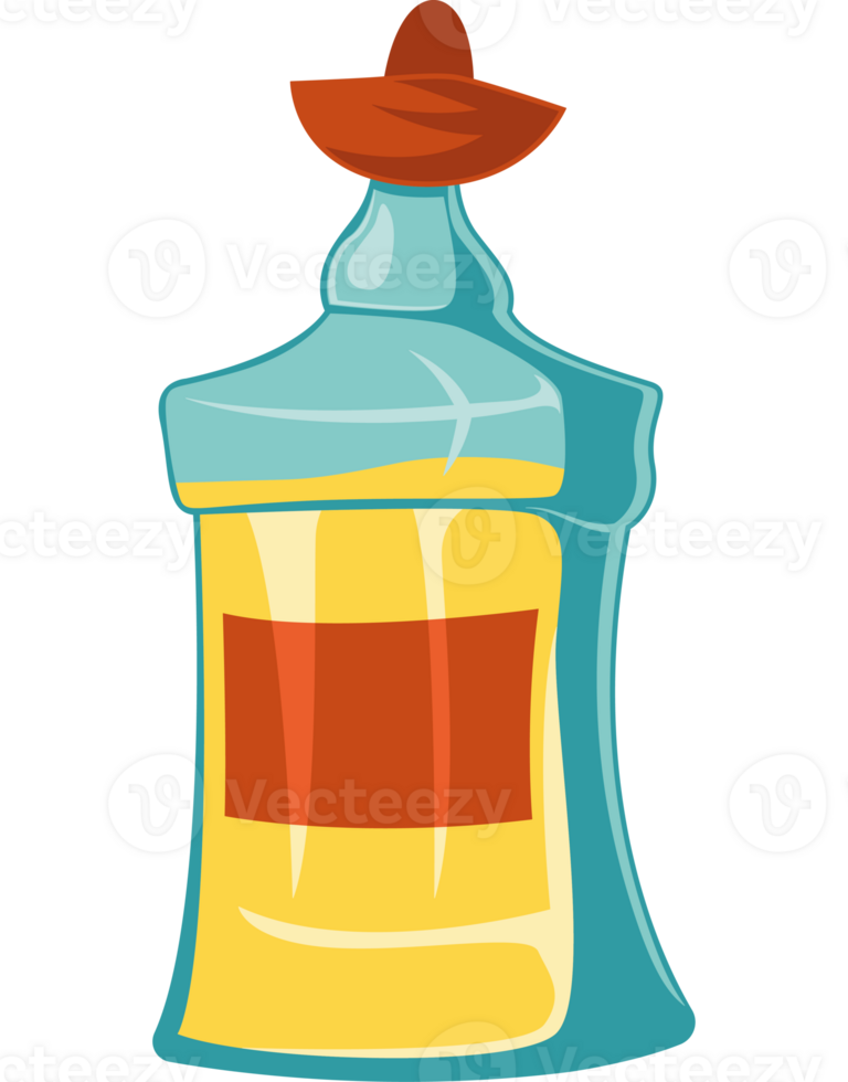 A bottle of mustard with a lid on it png