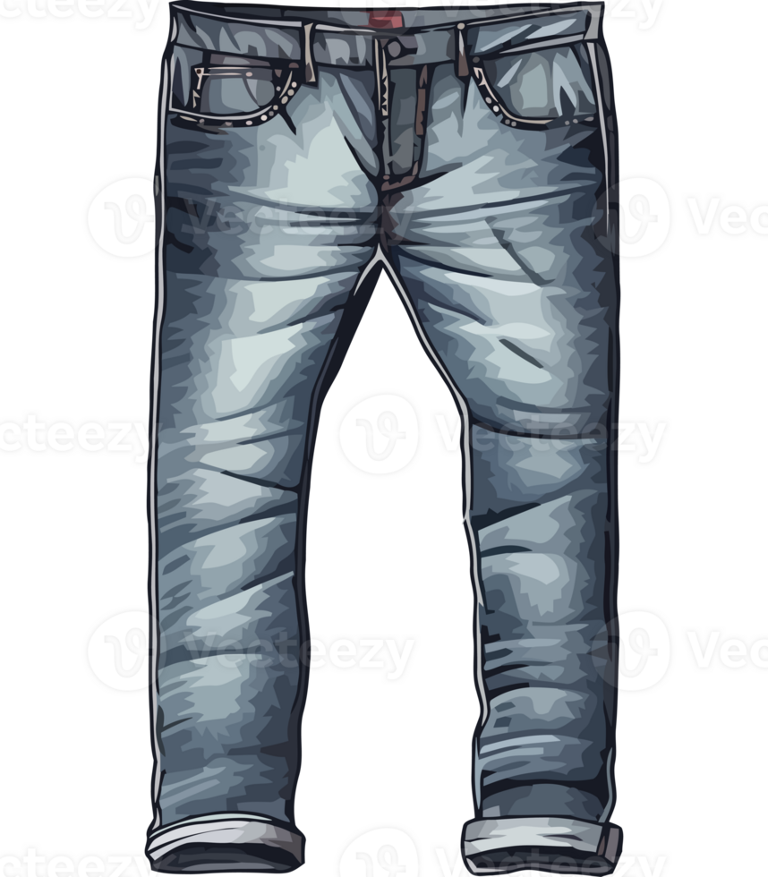 An illustration of a pair of jeans png