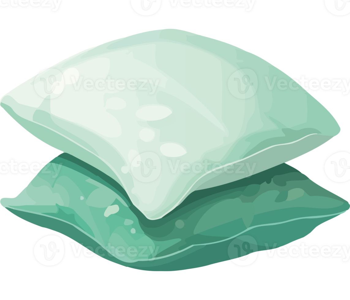 Pillows with green and white pillows png