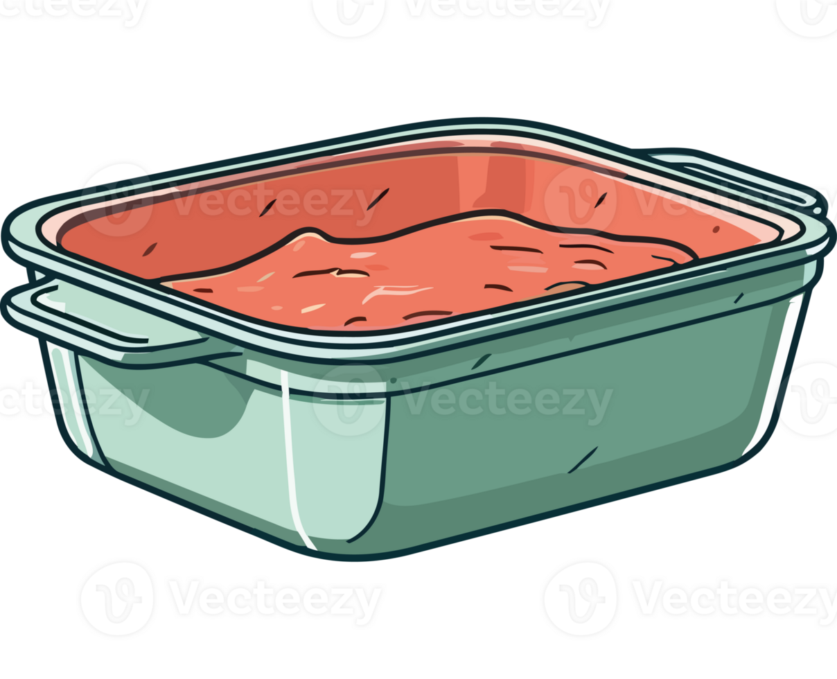 A container with red sauce in it png