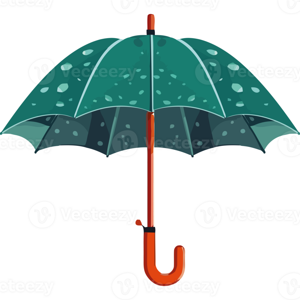 An umbrella with rain drops on it png