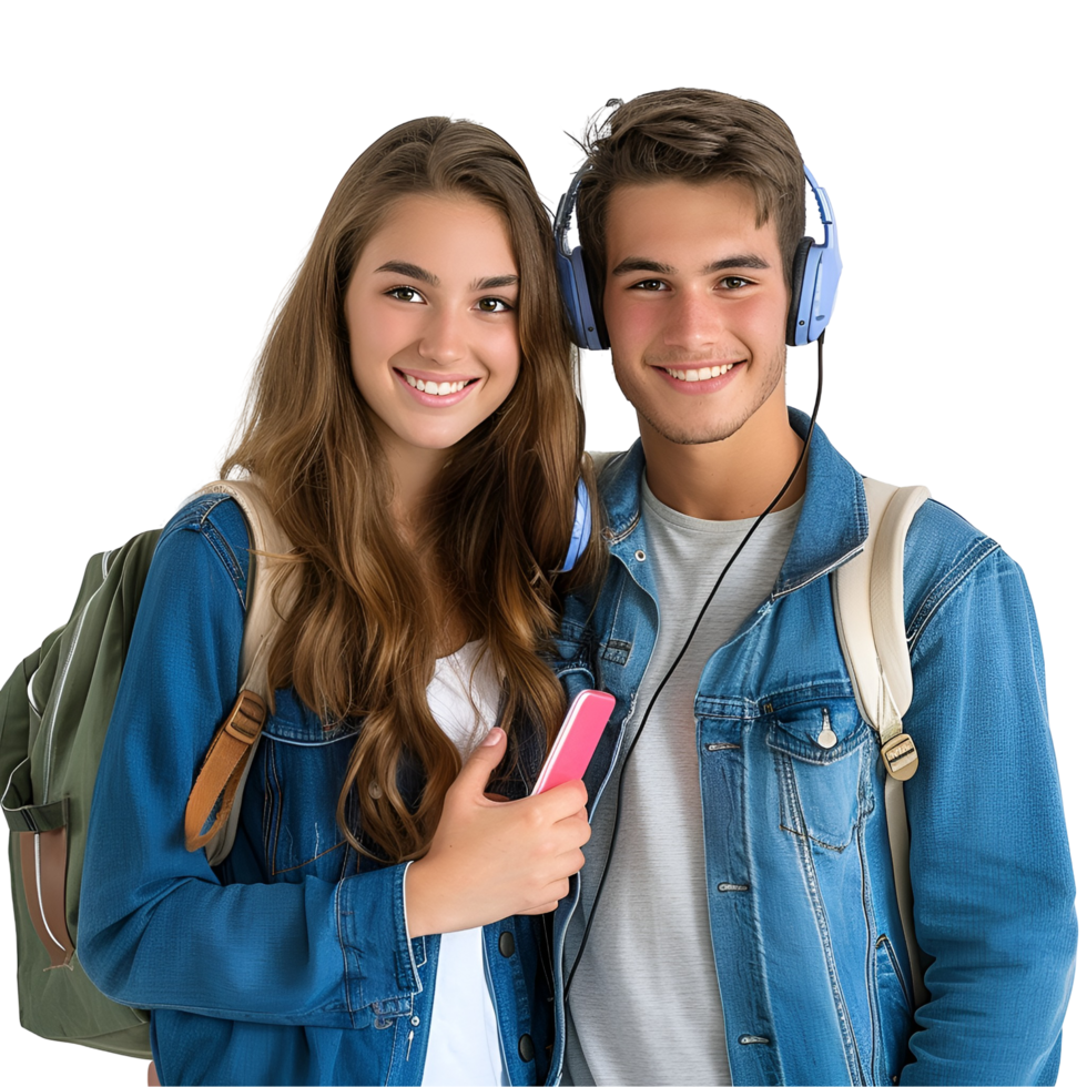Adolescência era com fones de ouvido png